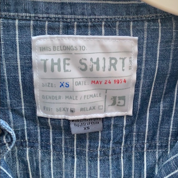 Joe’s Jeans Unisex Striped Button-Down - Picture 1 of 5